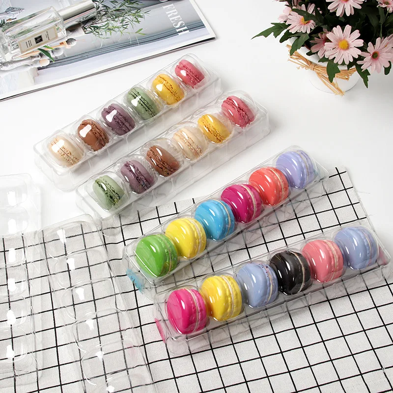 Scatola Macaron Da 20 Pezzi Scatola Macaron In Plastica Trasparente In Pvc Per 6 Macarons Forniture Per Feste Bomboniere Bomboniere Forniture Per Fest