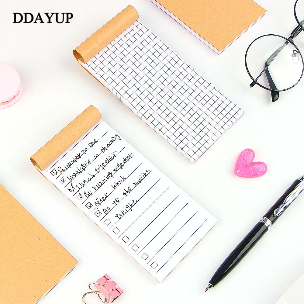 

Pocket Kraft Paper Memo Pad Notepad Stationery Scrapbooking Memo Notes To Do List Tear Checklist Note Pad
