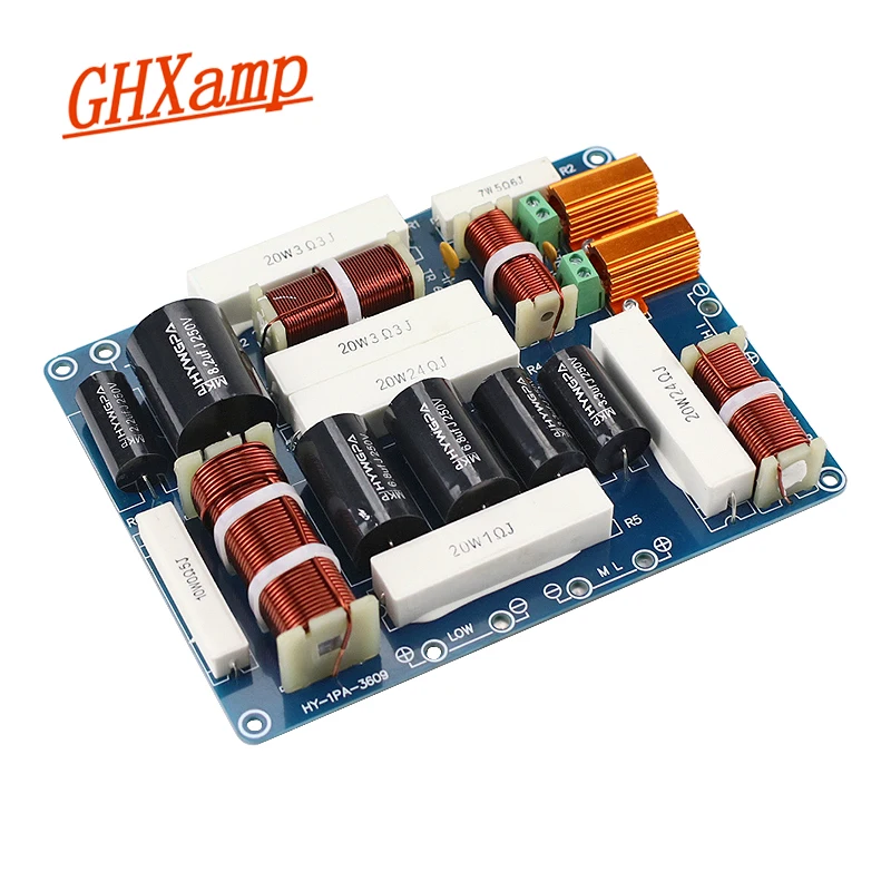 GHXAMP 600W 3 Way Crossover Audio Board Treble Mid Woofer HIFI 8-12 inch Loudspeaker divider 1pcs