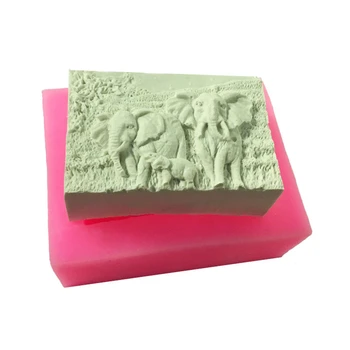 

Cake Tools Animal Elephant Family Silicone Mold Cake Mold Wedding Birthday Resin Clay Mould Cake Fondant Cake Decorating Molds