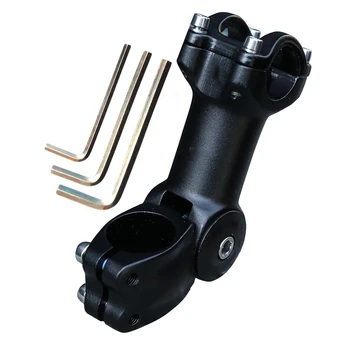 

SEWS-Combustible Stem Bicycle Front Fork Extender Lifting Fixture Adapter Bicycle Tool Adjustable Handle Lifting Riser,Black