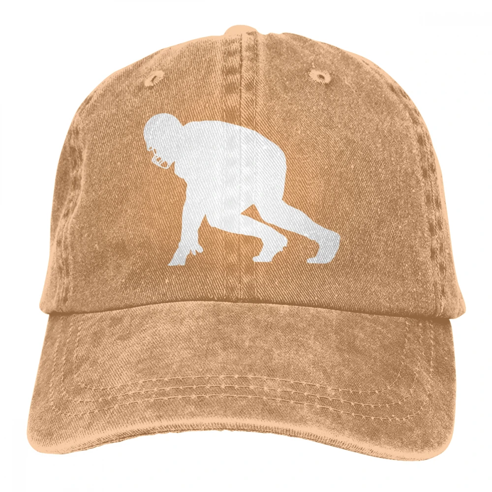 Футболист Casquette темно-синий унисекс Мужские Женские джинсовые бейсболка с ремешком кепки Регулируемый Гольф папа шляпа - Цвет: Хаки