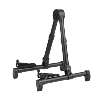 

Folding Electric Guitar Stand Holder Bracket Support Length Stretchable Upright A-frame for Acoustic Guitar Ukulele Bass Violin