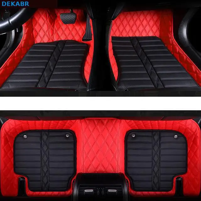 High quality Genuine Leather car floor mat For jaguar xf F PACE xj xe