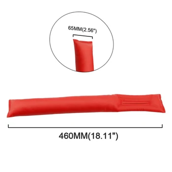 

2pcs Red Car Seat Gap Filler Blocker Crack Saver Soft Pad Holster Stopper Set