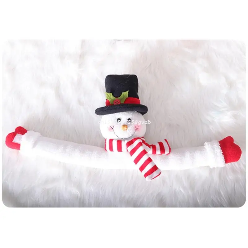 Christmas Curtain Buckle Santa Claus Snowman Curtain Tieback Holder Hold Back Fastener for Xmas Holiday Window Decor