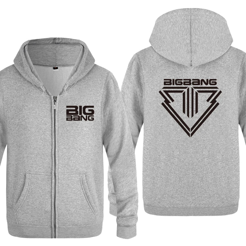 Bigbang BB ALIVE mini5 толстовки мужские мужские флисовые кардиганы на молнии толстовки с капюшоном - Цвет: HUIY HET