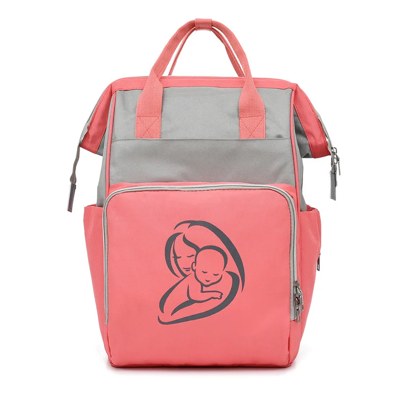 

New Style Diaper Bag Waterproof Backpack Sound Making Women's Backpack Wet And Dry Separation Large Capacity Travel USB Charging