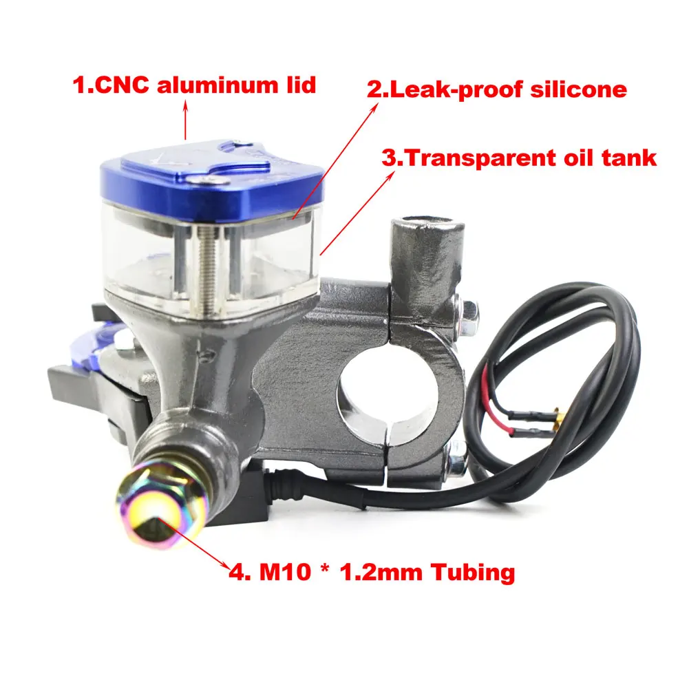 Universal Motorcycle Brake Adjust Handles Handlebars Hydraulic Clutch Master Cylinder Levers 7/8