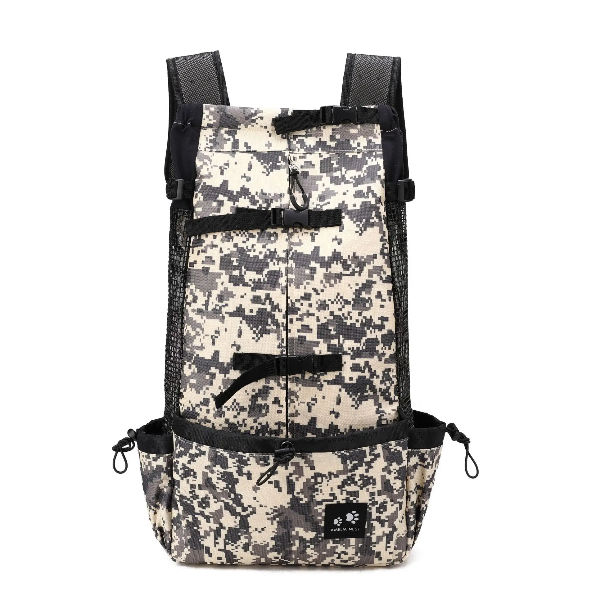 Breathable Large Dog Outdoor Travel Adjustable Backpack For Hiking Cycling Reflective Bag Dogs French Bulldog Pug Carrying Bags