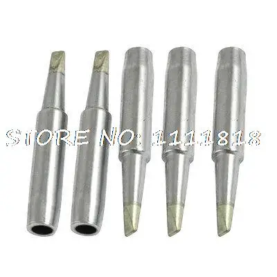 

5 Pcs Replaceable 3mm Chisel Width Soldering Solder Iron Tip 900M-T-3.2D