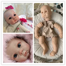 

22inch full set with body eyes reborn doll kit DIY TOY Chrissy by Elly Knoops soft touch fresh color vinyl toys for children