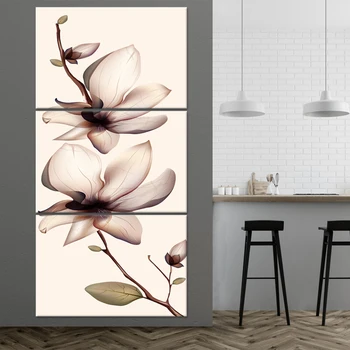 

Lotus Ink Painting Canvas Art Print Poster Mural Home Decoration Living Room Kitchen Aisle Frameless Fashion Modern
