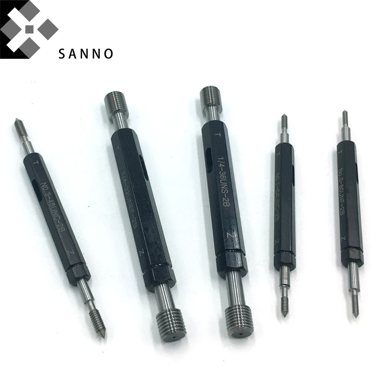 High precision UNC  UNF  UNEF  UNS US units screw gauging tool thread plug gauge 0-80 UNF-2B  4-40 UNC-2B  10-32 UNF-2B (4)