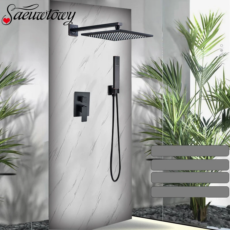 

Wall-Mounted Bathroom Shower Mixer Concealed Installation Shower Faucet Embedded Box Control Valve Bathroom Shower System