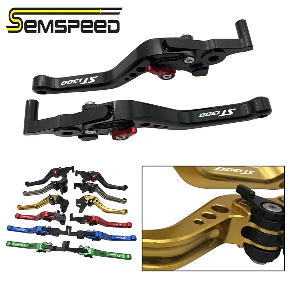 Короткие тормозные рычаги сцепления SEMSPEED ST1300 с логотипом CNC для мотоцикла Honda