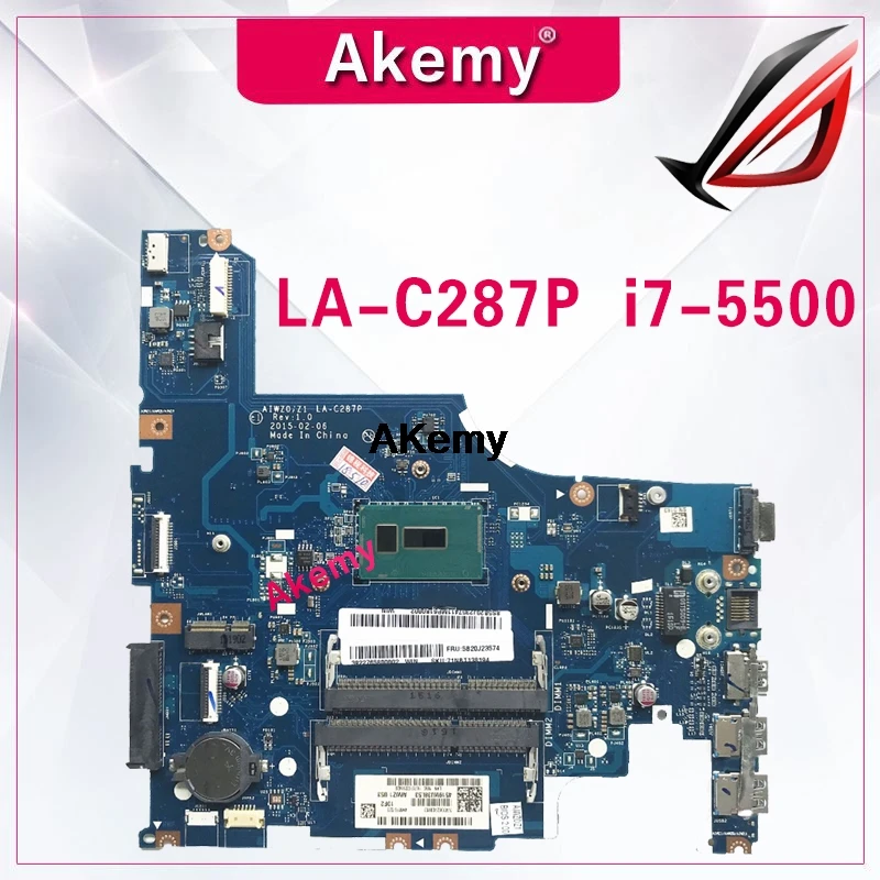 

AIWZ0/Z1 LA-C287P Laptop motherboard for Lenovo Z51-70 Test original mainboard I7-5500U