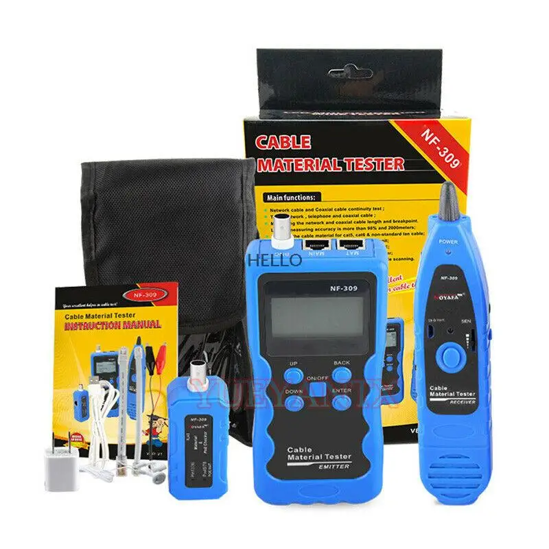 

NF-309 Cable Tester Material/length Tester Wire Locator POE Tester Cable Tester