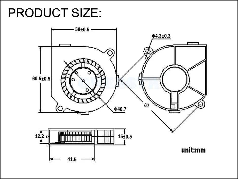 6015 Brushless Turbo Fan DC 5V 12V 24V Blower Cooler Fan DC Centrifugal Blower Fan 60M 6CM 2PIN Heatsink Radiator Free Shipping 9