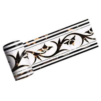 

2M Self-Adhesive Side Line Tile Sticker Ancient Greek Pattern Bathroom Kitchen Restaurant Wall Stair Floor Border Wall Sticker H