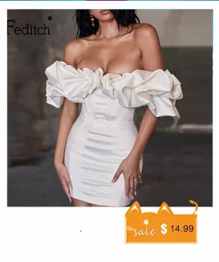Feditch, Новое поступление, осень, женское платье, Soid, сексуальное, с открытой спиной, Драпированное, мини, женское платье, es, элегантное, для ночного клуба, вечерние, для женщин, Vestidao