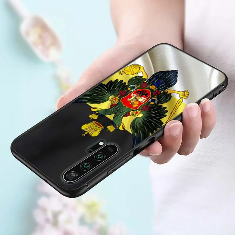 Черный силиконовый чехол России российские флаги Эмблема для huawei Honor 10i 9X8X20 10 9 8 Lite 8A 7A 7C Pro удобный телефонный футляр - Цвет: Style 15