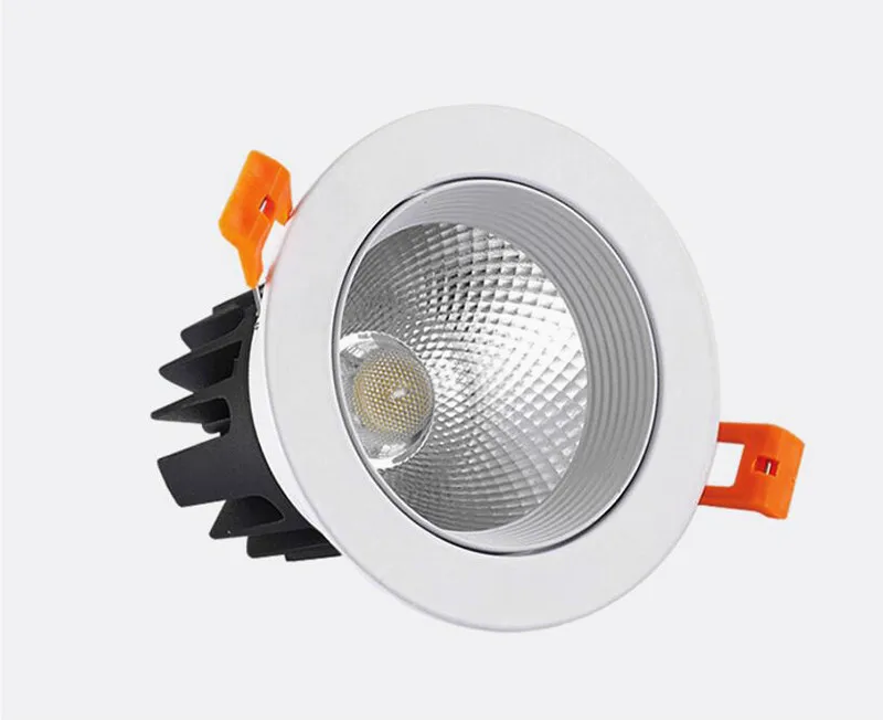 Встраиваемый cветодиодный Светильник Downlight Круглый анти-блики COB светодиодный локальный светильник 5 Вт 7 Вт 9 Вт 12 Вт светодиодный точечные потолочные светильники фоновые светильники Освещение в помещении