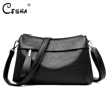 

Fashion 3 Layers Design Women Shoulder Bag High Quality Durable Soft Leather Female Handbag Luxury Women's Messenger Bag sac