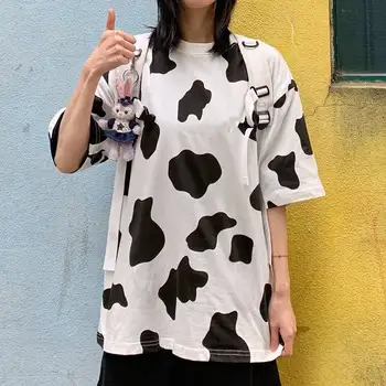 

2020 Fashion Milk T Shirt Women Hip Hop Summer Short Sleeve Loose T Shirt Cute Japan Tshirt Streetwear Women Kawaii Tops Tee