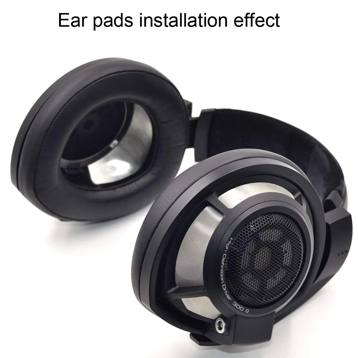 Protein Leather Replacement Earpads Ear Pads Covers for Sennheiser HD800 HD800s Over Ear Headphones Frosted