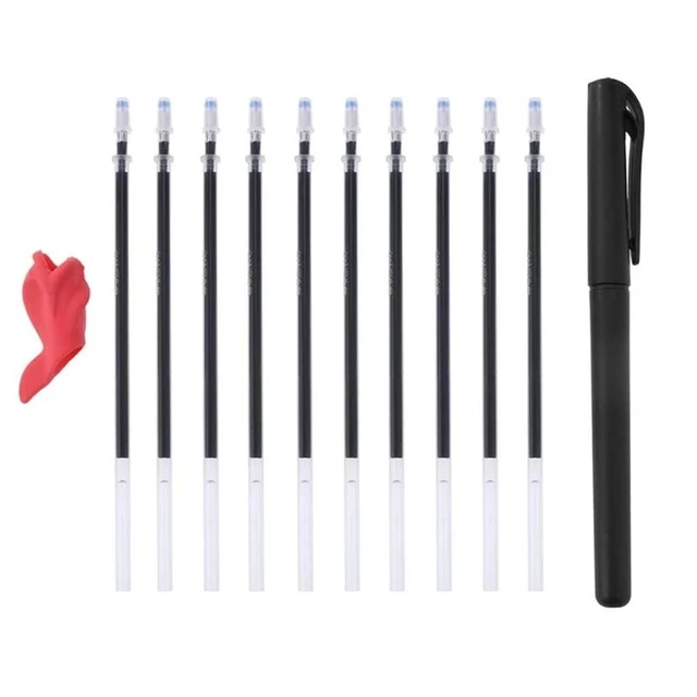 1Set Automatic Fade Pen Kit Magic Disappearing Refill Invisible