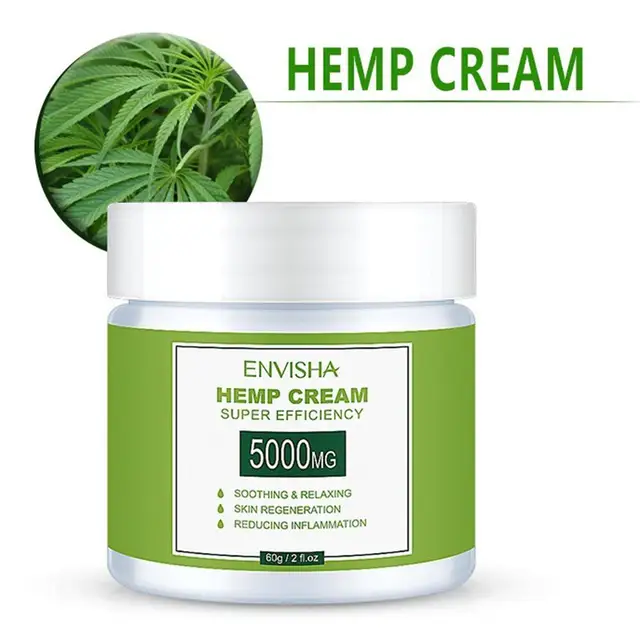 5000mg Hemp Cream Anti Inflammation Relieve Pain Non GMO Hemp Extract Ointment For Back Muscle 