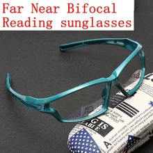 Przejście fotochromowe dwuogniskowe okulary do czytania mężczyźni sport nadwzroczność okulary kobiety odkryty jazdy okulary Presbyopic NX tanie tanio Mincl Unisex WHITE Cr-39 CN (pochodzenie) STOP