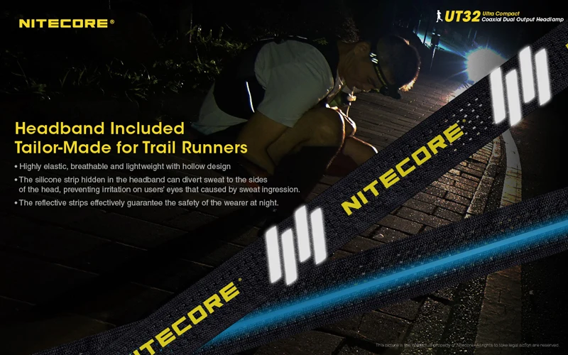 Коаксиальный двойной выход NITECORE UT32 Trail ходовая фара с CREE XP-L2 V6 5700K& 3000K светодиоды