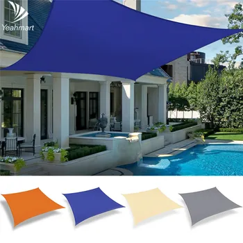 

4x3M 3x2M 280GSM Shade Sail Awning Rectangle Square For Garden Terrace Canopy Swimming Sun Shade Camping Hiking Yard Sail