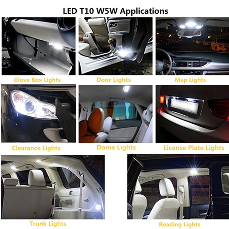 w5w led canbus sinal lâmpada para carro