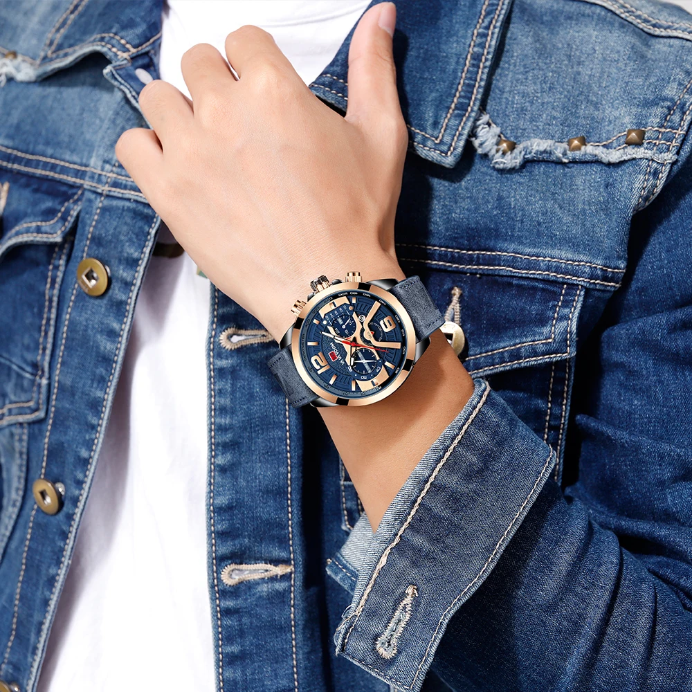 VAVA VOOM Mens Watches Leather 