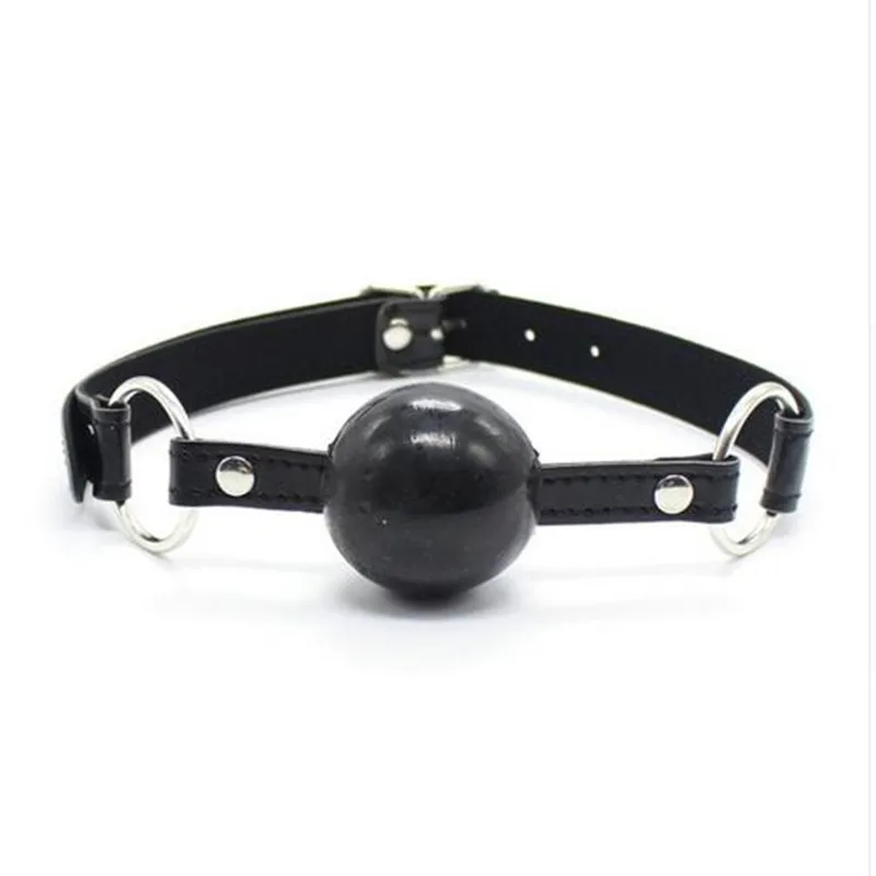 Adult Game Soft Rubber 40mm Mouth Ball Gag Fetish Bondage Oral Fixation Mouth Open Stuffed Love