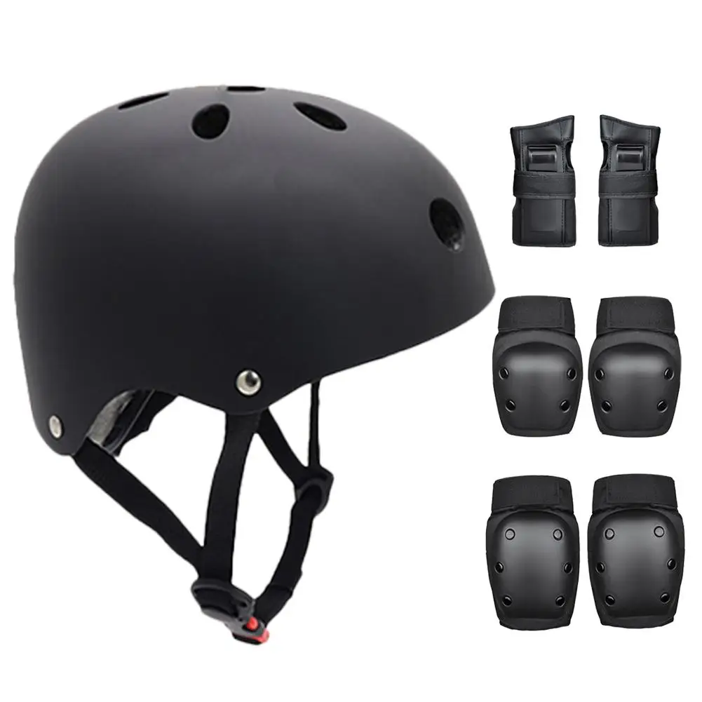 

Child Skateboarding Knee Pads Elbow Pads Wrist Set Balance Car Protective Gear Helmet For Riding Electric Skateboard Roller