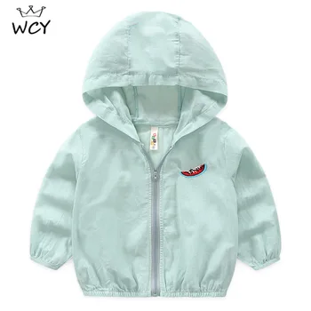 

Thin Kids Korean Coats Sun Protection Long Sleeve Spring Summer Fall Boys Clothes 2 3 4 5 6 7 Toddler Coat