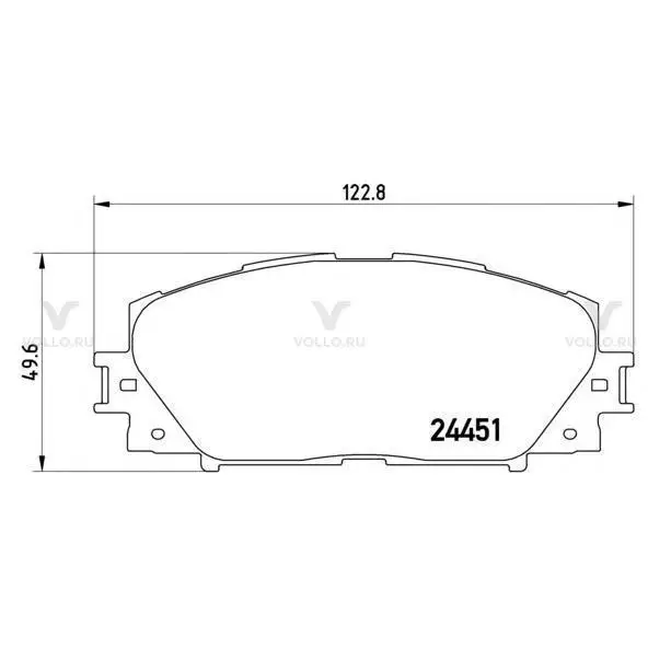BREMBO Колодки тормозные дисковые передн CT, PRIUS(ZVW30