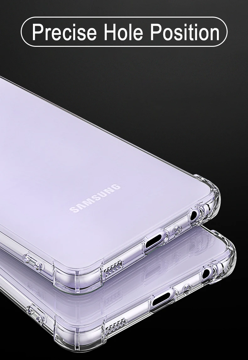 Shockproof Clear Soft Case For Samsung Galaxy A72 A52 A32 A22 A71 A51 5G A31 A21 A70 A50 A30 A20 Silicone Case Cover Ultra Thin samsung cute phone cover