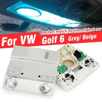 

Car Interior Dome Top Roof Reading Light Lamp With Red Light Switch for Volkswagen For VW Golf 6 Mk6 Mk5 Passat B6 1Kd947105B