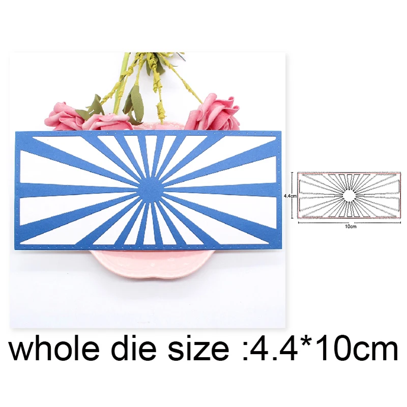

Sunshine Background Frame Metal Cutting Dies Stencils for DIY Scrapbooking dies Paper Album Cards Embossing Dies Cuts craft dies