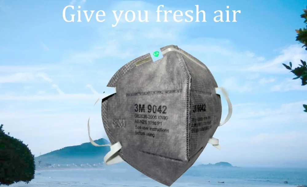3M 9042 Activated Carbon Anti-formaldehyde Odor Anti-haze Decoration Smoke Thickening PM2.5 Mask
