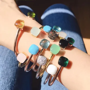 

YPAY8 luxury fashion ladies 925 sterling silver top quality rice beads heart-shaped fritillary love wild bracelet ladies jewelry