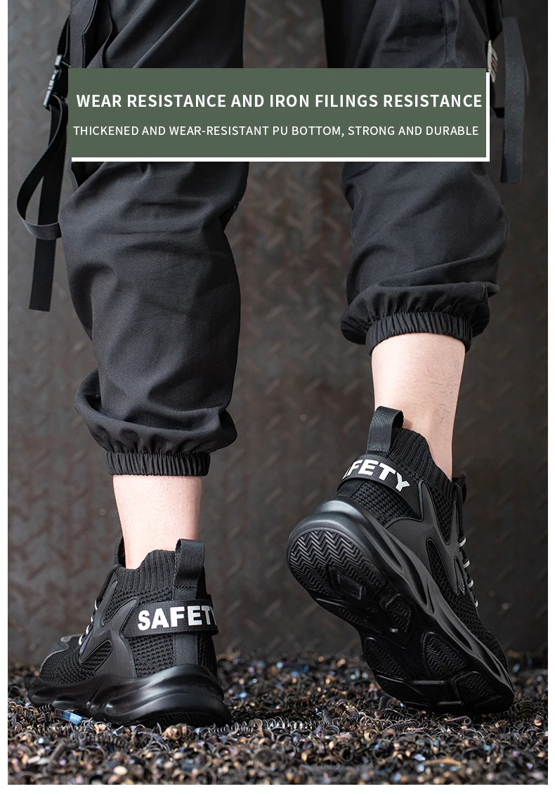 Anti-Puncture Work Safety Boots New Socks Work Boots for Men 