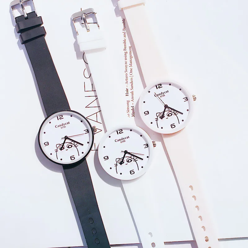 Детские часы Корейская версия, милый комплект одежды для маленьких детей на часы свежий циферблат кожа циферблат Кварцевые часы детские часы Relogio Infantil