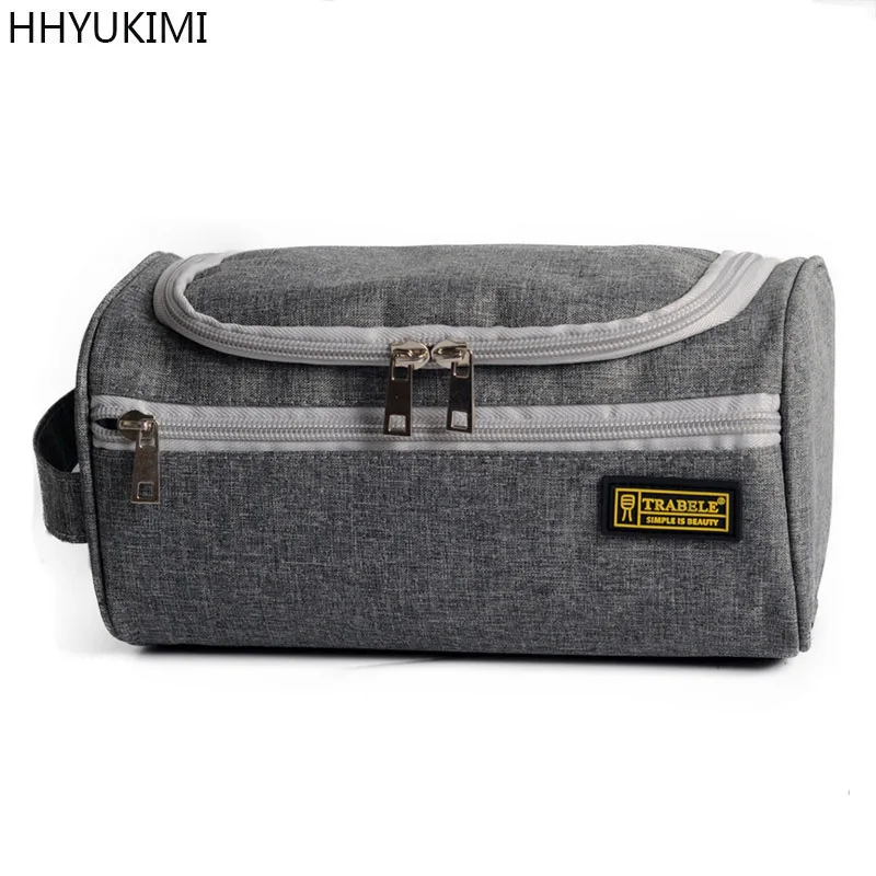 

HHYUKIMI Large Waterproof Makeup bag Nylon Travel Cosmetic Bag Organizer Case Necessaries Make Up Wash Toiletry Bag