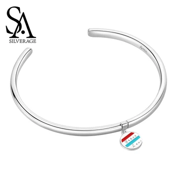 

SA SILVERAGE Europa S925 Bracelet Female Sterling Silver Jewelry Girl Bracelet Sterling Bracelet To Give Birthday Gifts